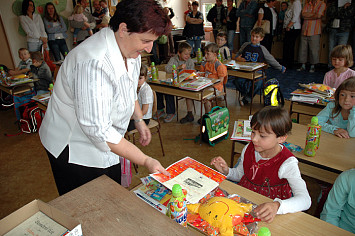 První den prvňáčků ZŠ Kasejovice 2008