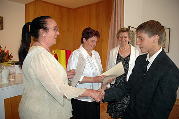 Slavnostní rozloučení a předání vysvědčení 2008