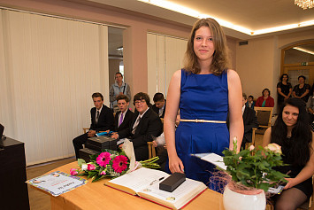 Slavnostní předání vysvědčení absolventům Základní školy Kasejovice 27.6.2014