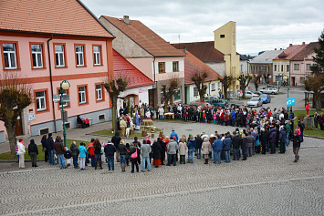 Živý betlém na kasejovickém náměstí 2014