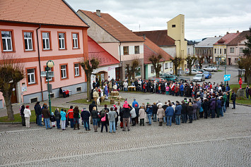 Živý betlém na kasejovickém náměstí 2014