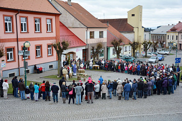 Živý betlém na kasejovickém náměstí 2014