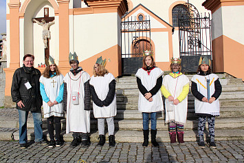 Tři králové opět po roce navštívili Kasejovice