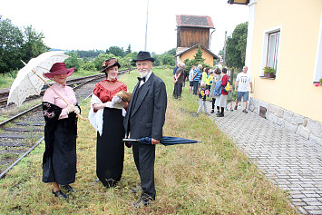 Parní vlak připomněl 120 let trvání místní lokálky