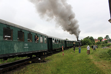 Parní vlak připomněl 120 let trvání místní lokálky